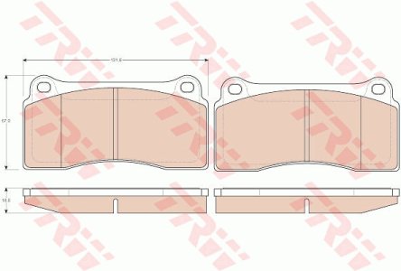 Klocki hamulcowe TRW GDB1536 23293180