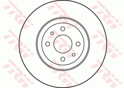 Tarcza hamulcowa TRW DF1757 82462136