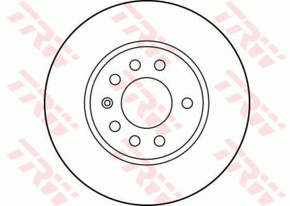 Tarcza hamulcowa TRW DF2681 569047