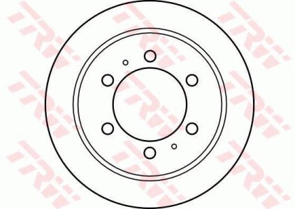 Tarcza hamulcowa TRW DF4133 4840105101 tył