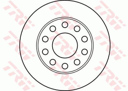 Tarcza hamulcowa TRW DF4186 8E0615601B