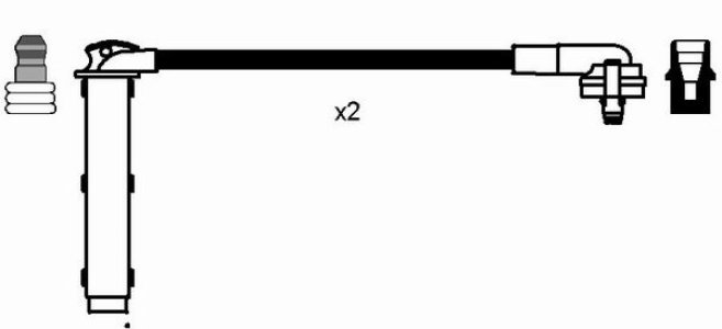 Przewody wysokiego napięcia komplet NGK RC-FD1203 5405