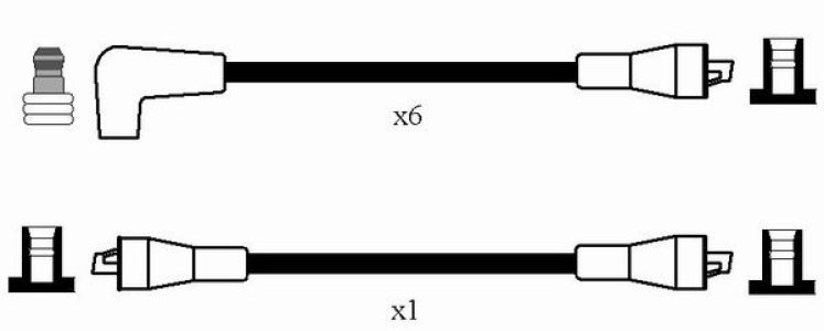 Przewody wysokiego napięcia komplet NGK RC-JG1205 RCJG1205