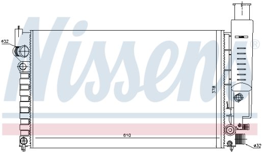 Chłodnica silnika NISSENS 63613 1300N6