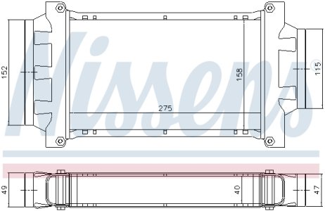 Intercooler NISSENS 96777 1515368