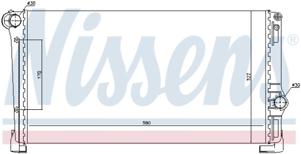 Chłodnica silnika NISSENS 61896 51708005