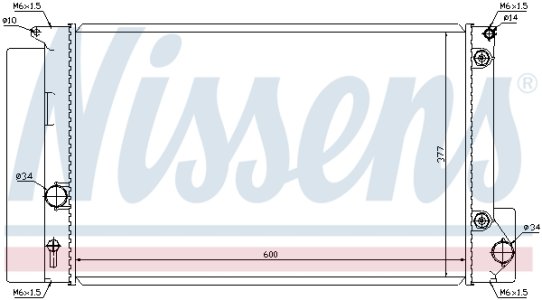 Chłodnica silnika NISSENS 64694 164000T120