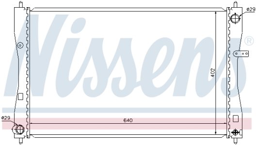 Chłodnica silnika NISSENS 68184 MN130395