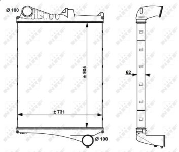 Intercooler NRF 30225 20566842