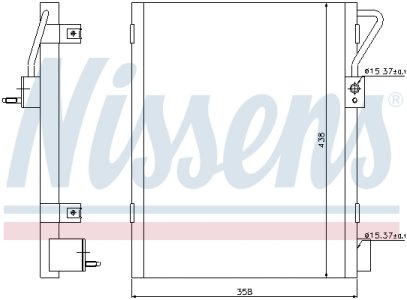 Chłodnica klimatyzacji NISSENS 940019 