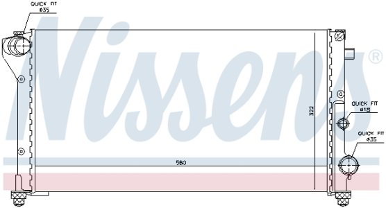 Chłodnica silnika NISSENS 617846 46798743