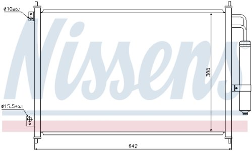 Chłodnica klimatyzacji z osuszaczem NISSENS 940121 92100JG000