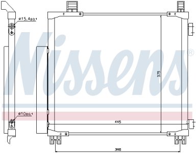 Chłodnica klimatyzacji z osuszaczem NISSENS 940136 8846074010