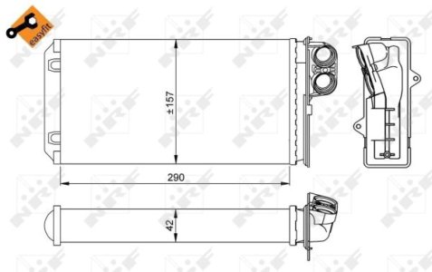 Nagrzewnica NRF 58036 7701035891