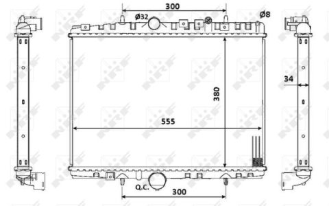 Chłodnica silnika NRF 53941 