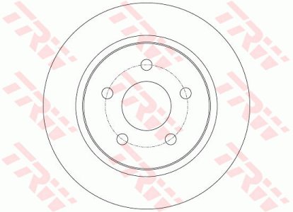 Tarcza hamulcowa TRW DF6139 1704765