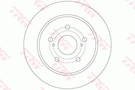 Tarcza hamulcowa TRW DF6173 5561180J01 tył