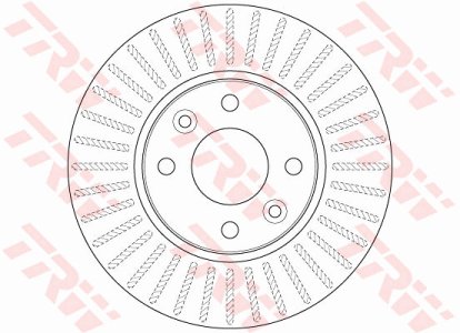 Tarcza hamulcowa TRW DF6186 7701210081