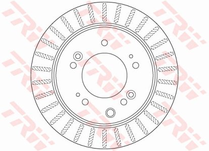 Tarcza hamulcowa TRW DF6191S 584113E500