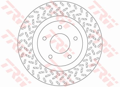 Tarcza hamulcowa TRW DF6206 4615A075