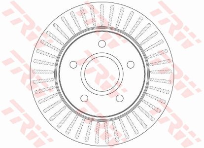 Tarcza hamulcowa TRW DF6253S 68032944AA
