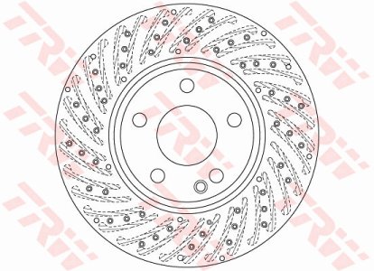 Tarcza hamulcowa TRW DF6262S 2464212512