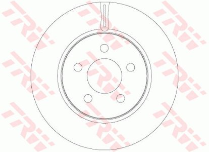 Tarcza hamulcowa TRW DF6264 52109938AB