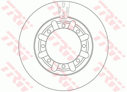 Tarcza hamulcowa TRW DF6335S 5010260609
