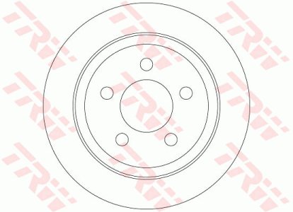 Tarcza hamulcowa TRW DF6386 52128411AA