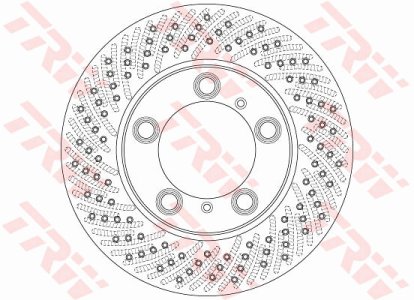 Tarcza hamulcowa TRW DF6413S 98735140101