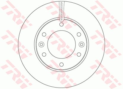 Tarcza hamulcowa TRW DF6446 517124H500