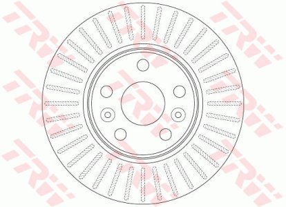 Tarcza hamulcowa TRW DF6448 7701208848
