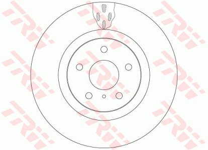 Tarcza hamulcowa TRW DF6480 40206CD005 przód