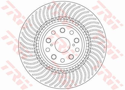 Tarcza hamulcowa TRW DF6488S 4351250250