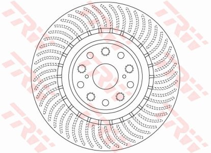 Tarcza hamulcowa TRW DF6489S 4351650010