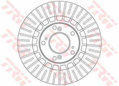 Tarcza hamulcowa TRW DF6493 45251S2A000