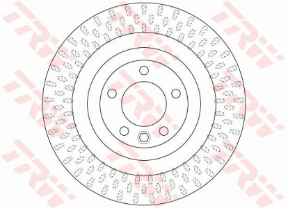 Tarcza hamulcowa TRW DF6505S LR033303