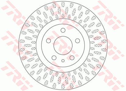 Tarcza hamulcowa TRW DF6522 51937217