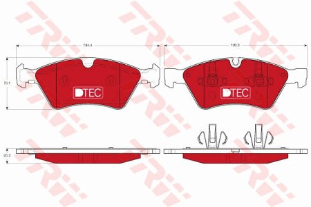 Klocki hamulcowe TRW GDB1642DTE 23922203