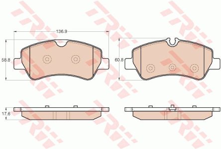 Klocki hamulcowe TRW GDB1968 1763916