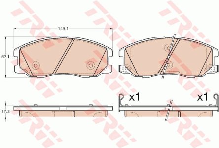 Klocki hamulcowe TRW GDB1978 95459512