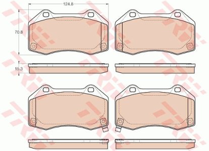 Klocki hamulcowe TRW GDB1979 95509897