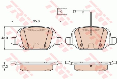 Klocki hamulcowe TRW GDB1985 77365858