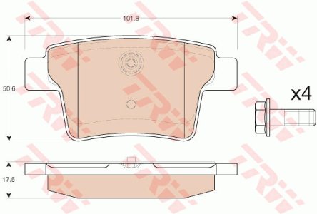 Klocki hamulcowe TRW GDB1988 1521329