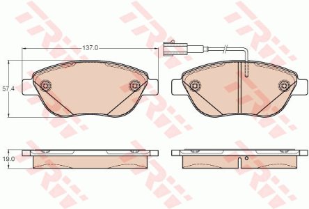 Klocki hamulcowe TRW GDB2001 77365865