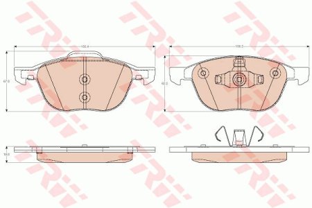 Klocki hamulcowe TRW GDB2011 31341301