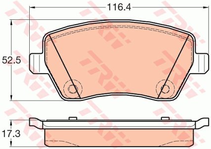 Klocki hamulcowe TRW GDB2017 4154210510