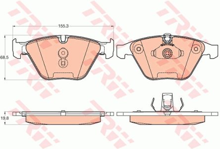 Klocki hamulcowe TRW GDB2021 34116794915