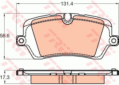 Klocki hamulcowe TRW GDB2029 LR036574