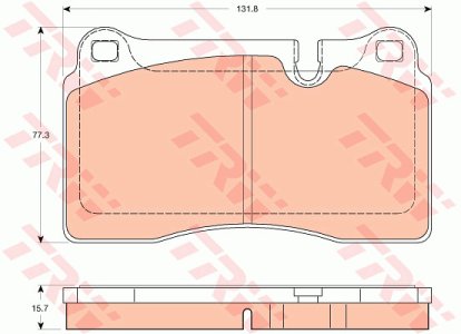 Klocki hamulcowe TRW GDB2048 4G432D007AA